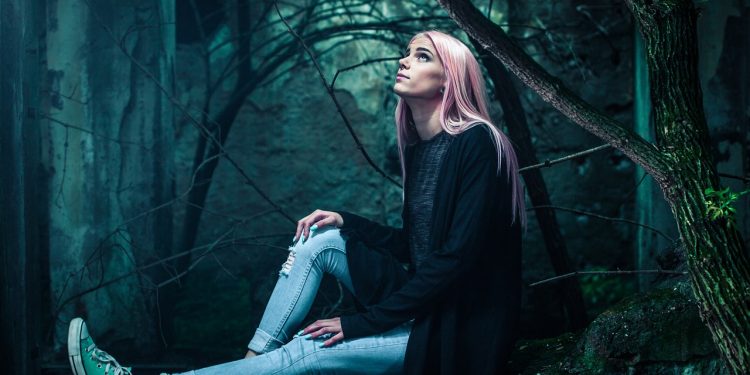 young woman, portrait, woods, fashion, hairstyle, style, stylish woman, sit, sitting, forest, trees, look up, looking up, female, adult, footwear, model, outdoors, woman, fashion, sitting, sitting, nature, sitting, forest, look up, look up, looking up, looking up, looking up, looking up, looking up, model, woman, woman